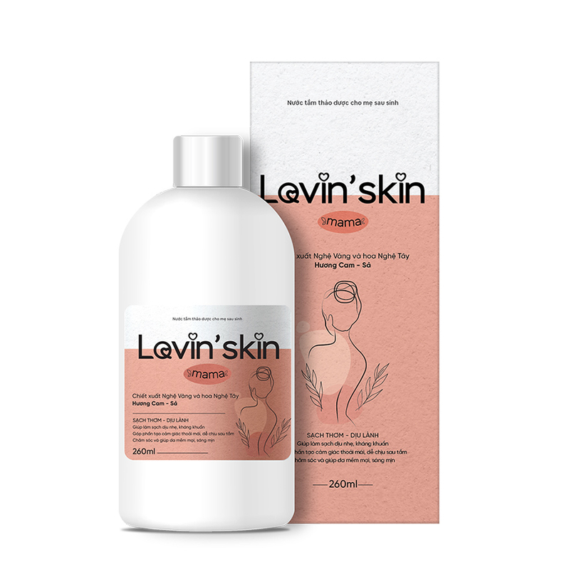 Nước tắm thảo dược cho mẹ sau sinh Lovin'skin Mama 260ml